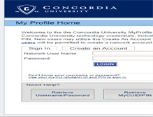 Tablet Screenshot of myprofile.cu-portland.edu